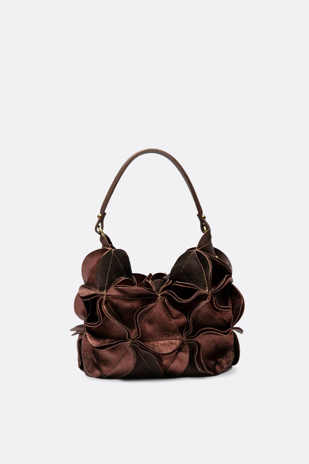 Borsa Fiore Laminata 100% vera pelle Made in Italy - Barone Firenze