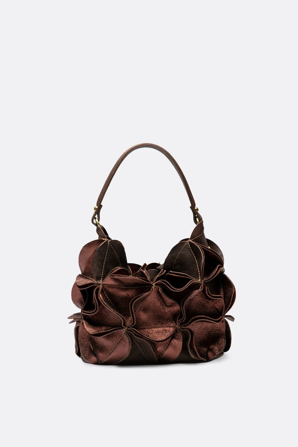 Borsa Fiore Laminata 100% vera pelle Made in Italy - Barone Firenze