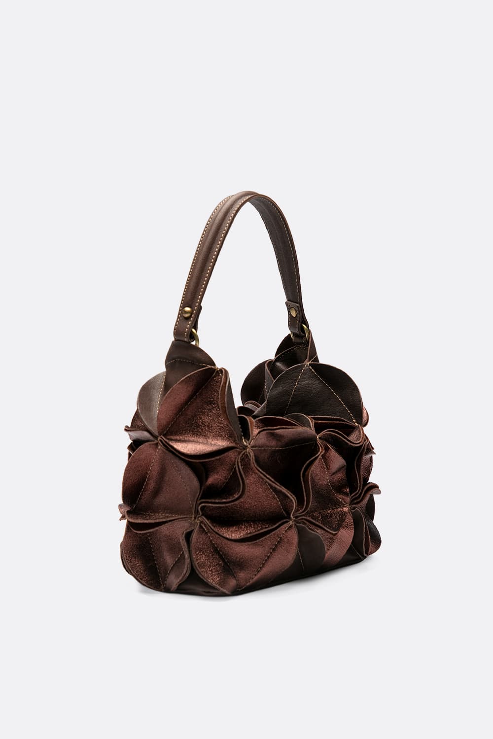Borsa Fiore Laminata 100% vera pelle Made in Italy - Barone Firenze
