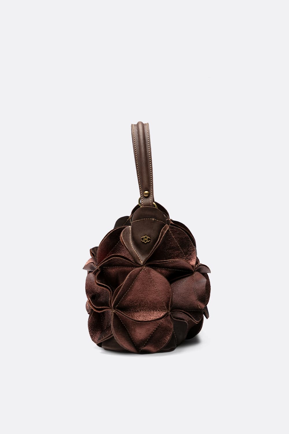 Borsa Fiore Laminata 100% vera pelle Made in Italy - Barone Firenze
