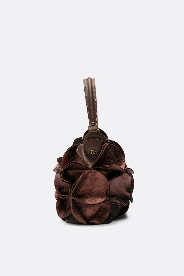 Borsa Fiore Laminata 100% vera pelle Made in Italy - Barone Firenze