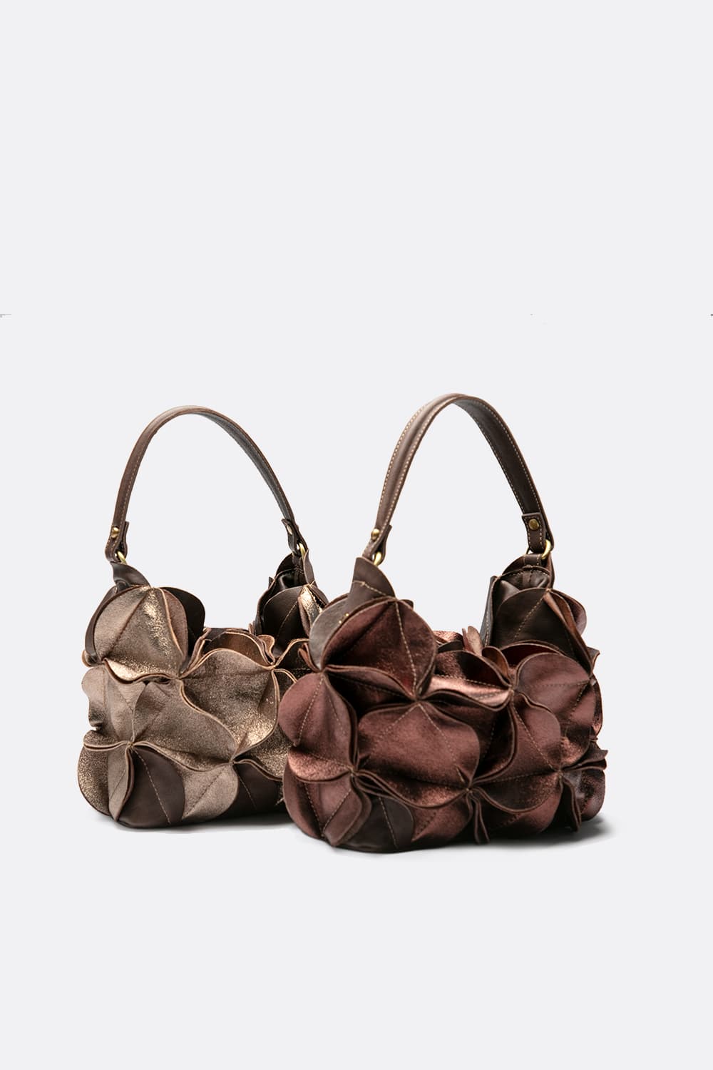 Borsa Fiore Laminata 100% vera pelle Made in Italy - Barone Firenze