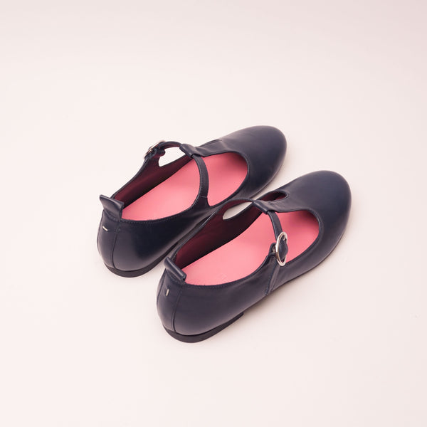 Flami Blue T-Strap Mary Jane