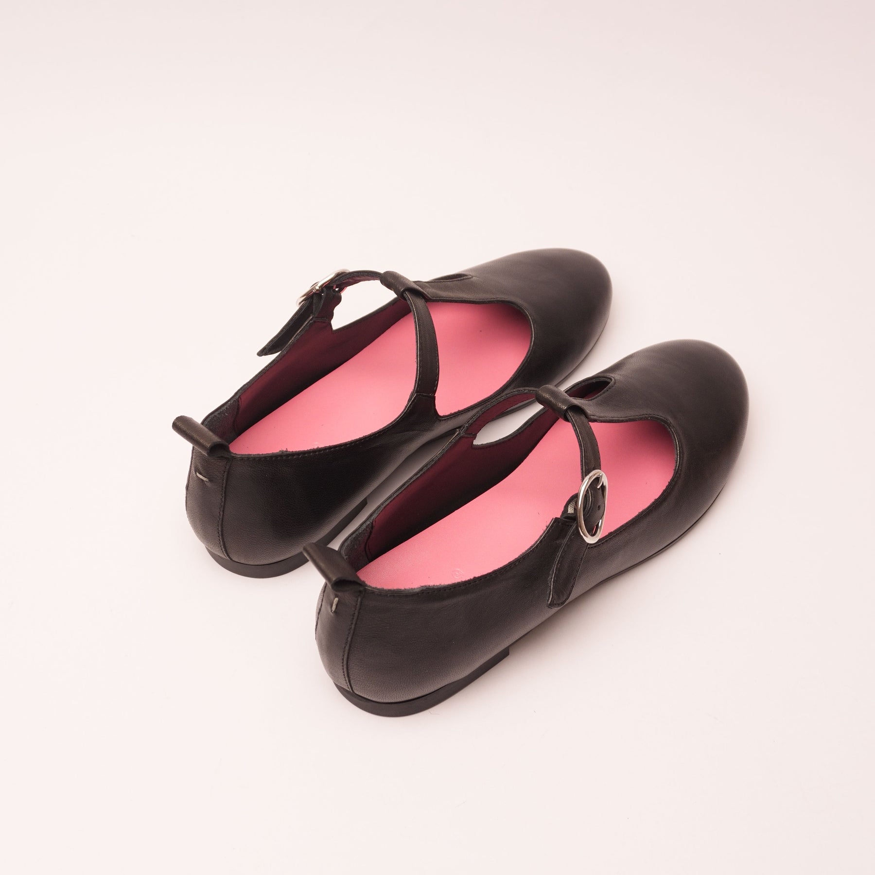 Flami Black T-Strap Mary Jane