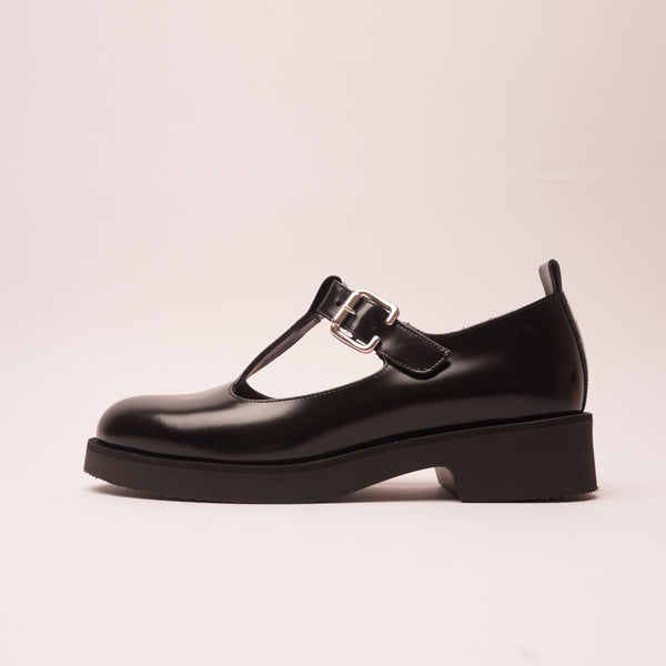 Flaminia Mary Jane T-Strap Black