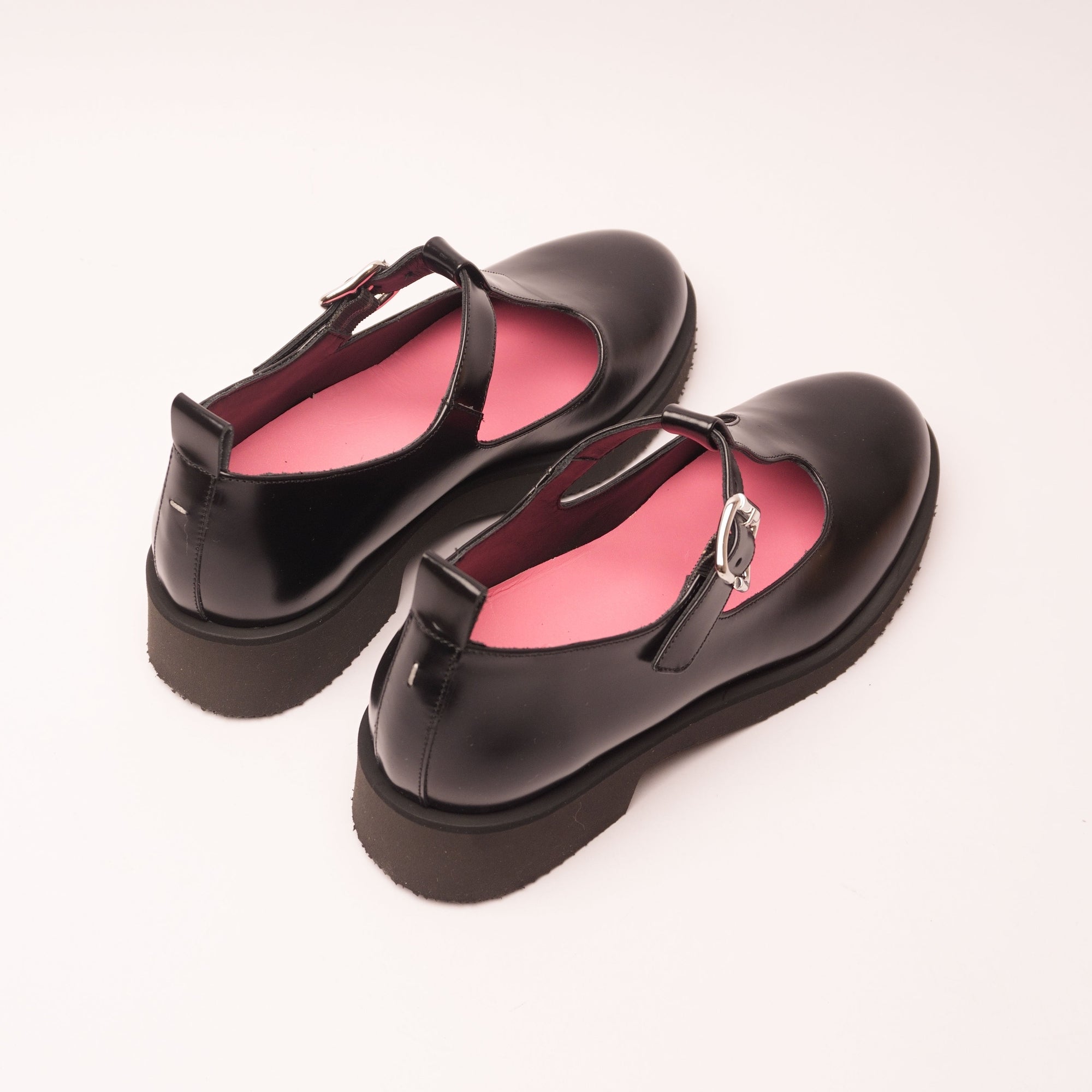 Flaminia Mary Jane T-Strap Zwart