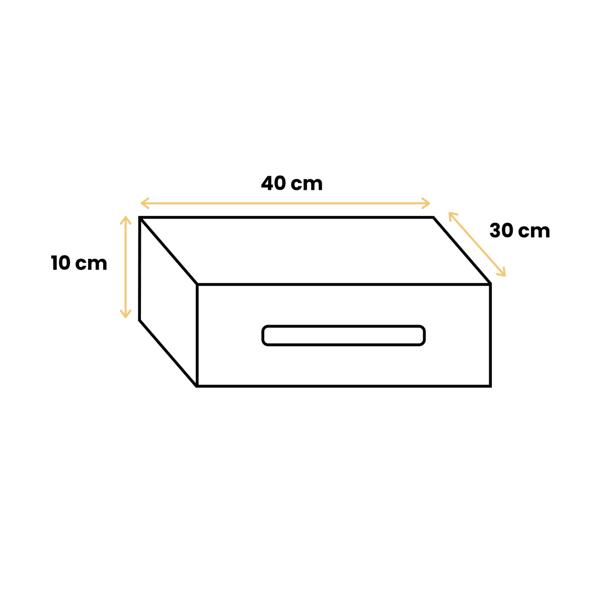 Oak Fountain Shelf - 40x30x10 cm