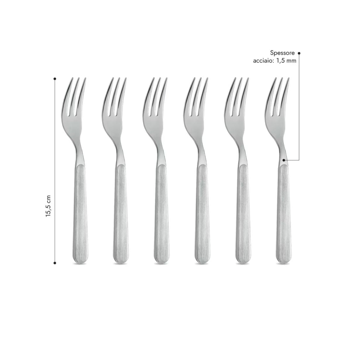 6 Sweet Fork - Bleached Pine BD15002