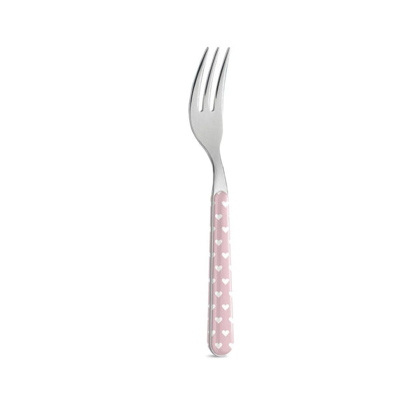 6 Forchetta Dolce - Cuoricini Rosa BD14060PLM