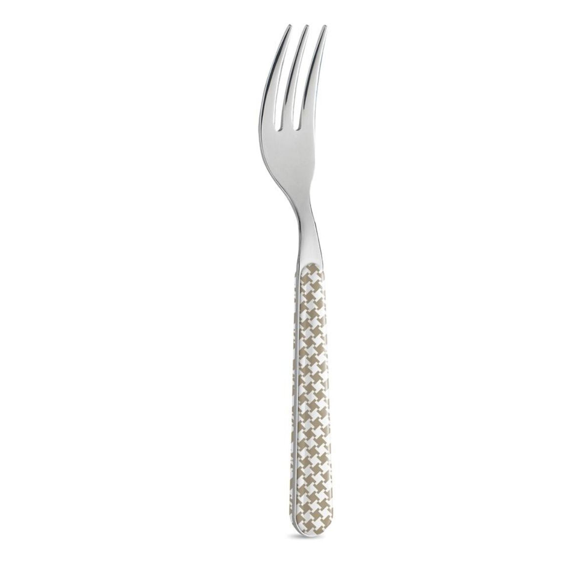 6 Forchetta Dolce - Pied de Poule Tortora BD14016T