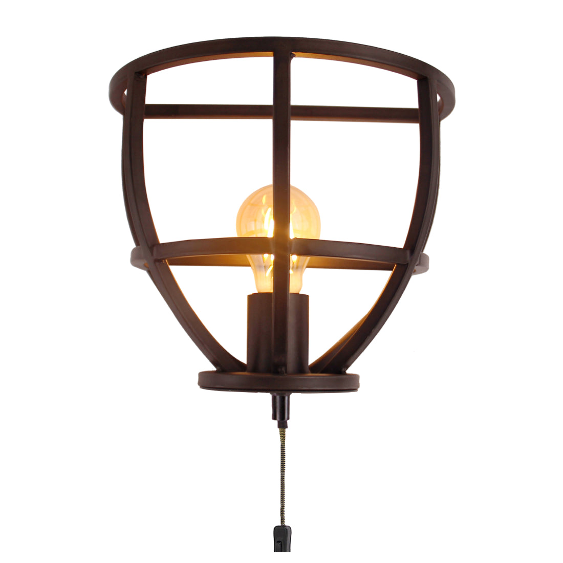 Industriële wandlamp Aperto in zwart met een uniek design. Perfect voor het toevoegen van karakter aan uw interieur.