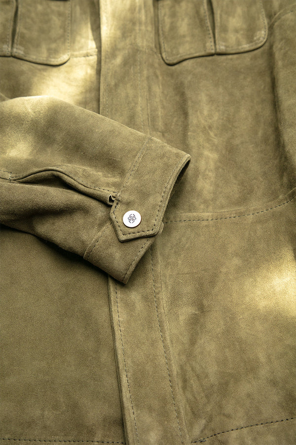 Francesco Camoscio Verde 100% vera pelle Made in Italy - Barone Firenze