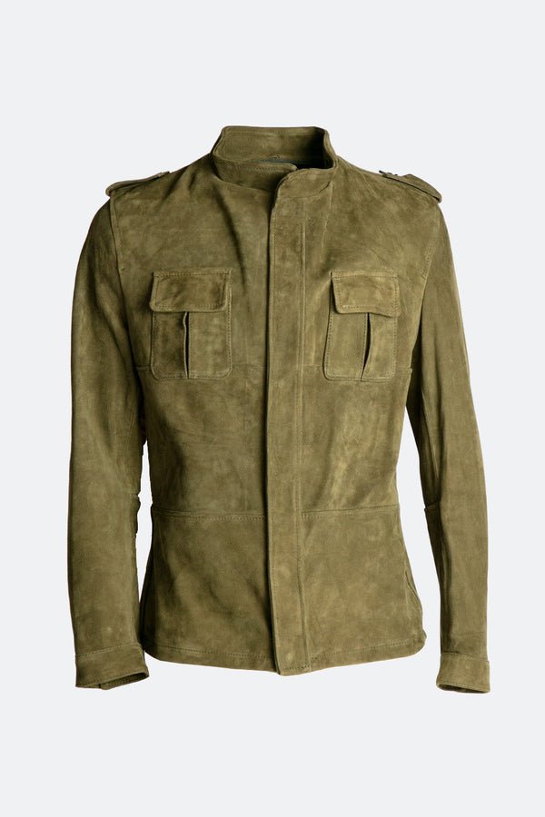 Francesco Camoscio Verde 100% vera pelle Made in Italy - Barone Firenze