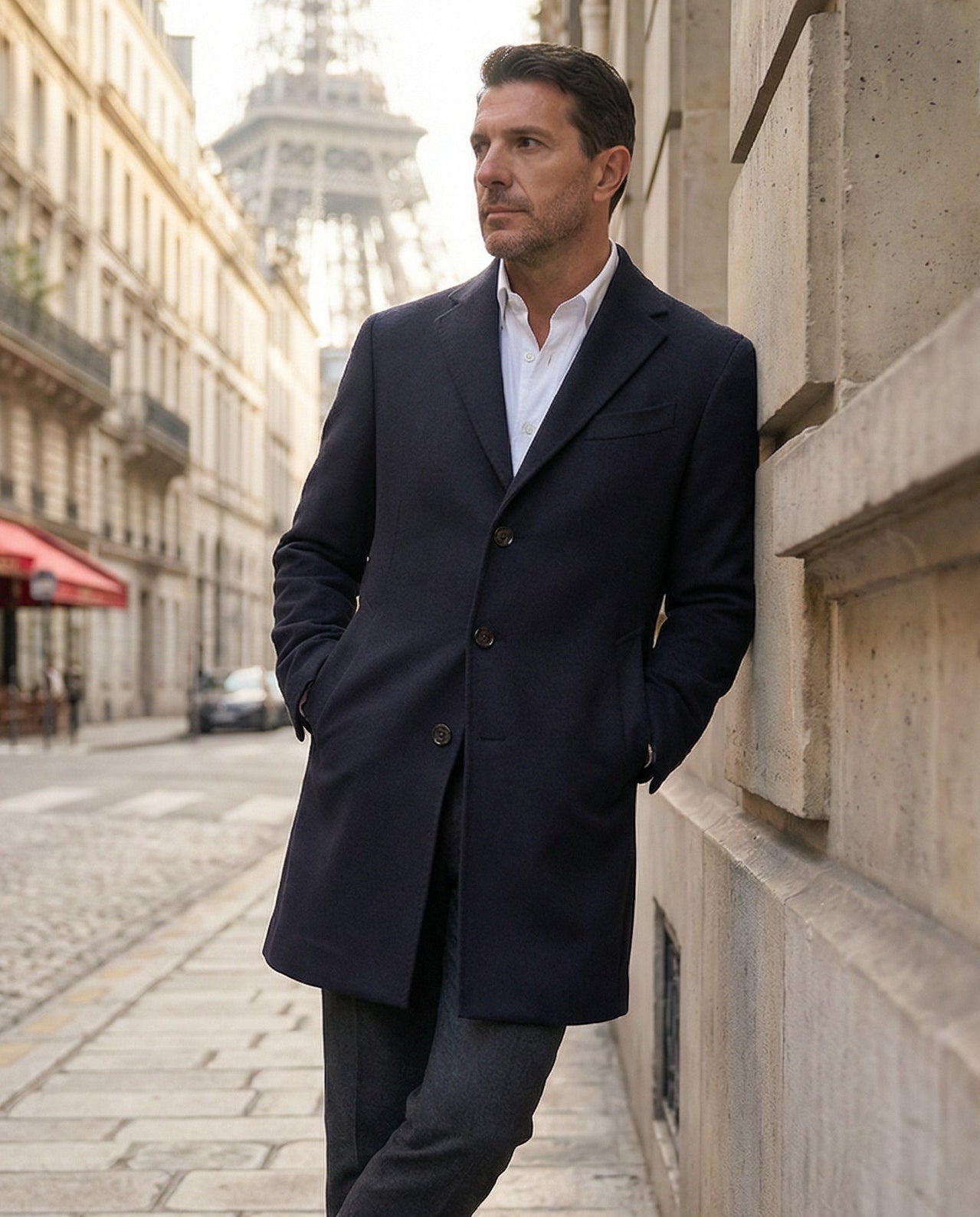 LOCOROTONDO - Navy Wool and Cashmere