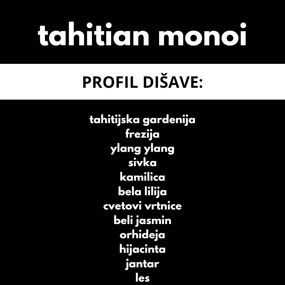 DIŠEČI VOSEK TAHITIAN MONOI