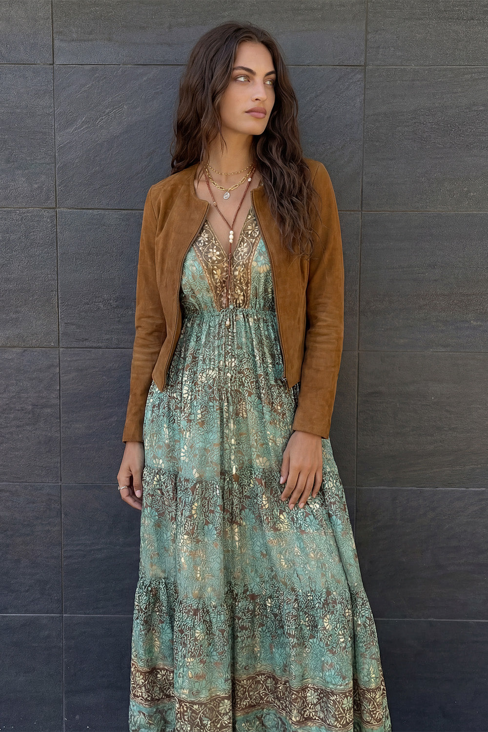 Turquoise Long Gipsy Dress