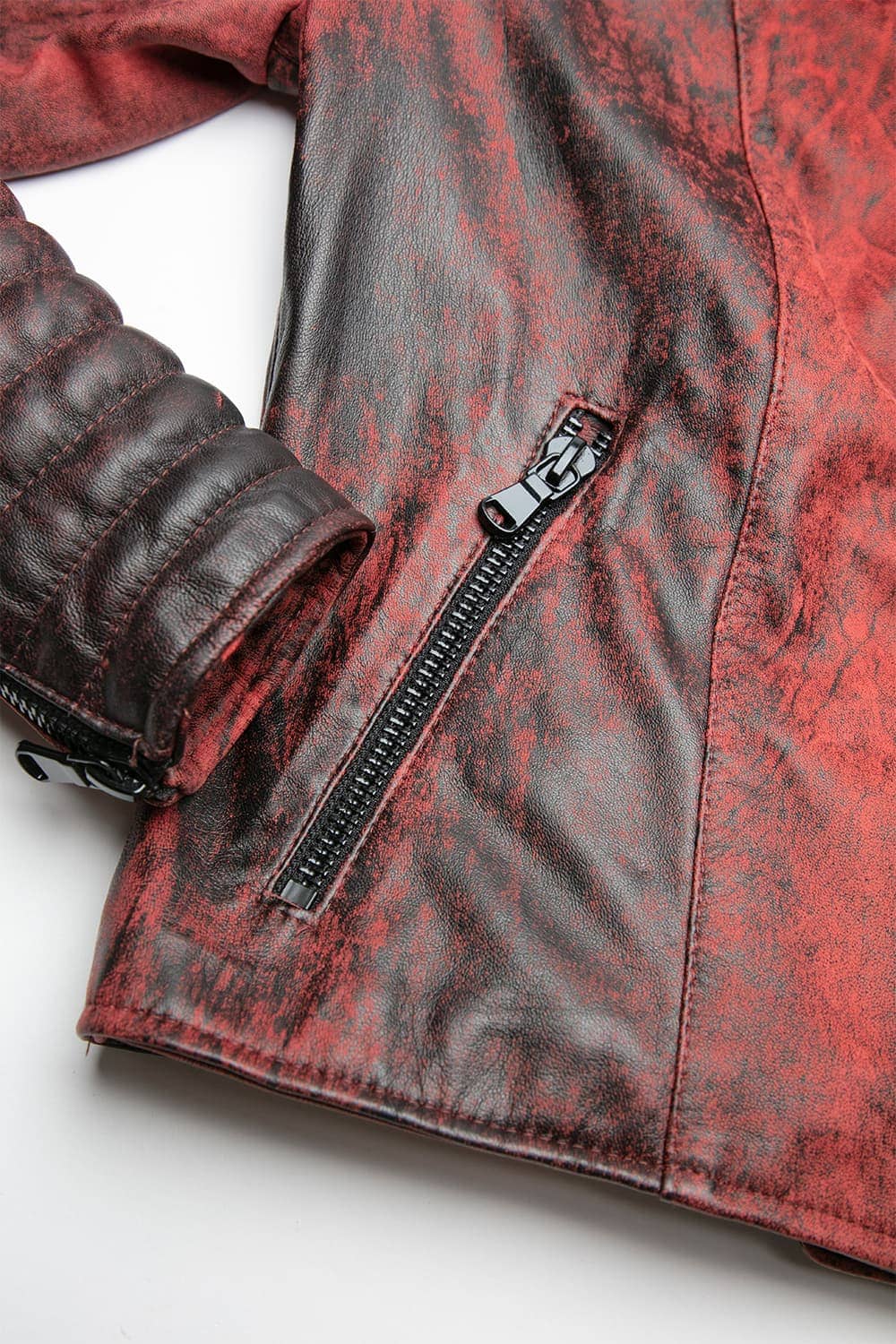 Gaia Bike Flame giacca donna 100% vera pelle Made in Italy - Barone Firenze