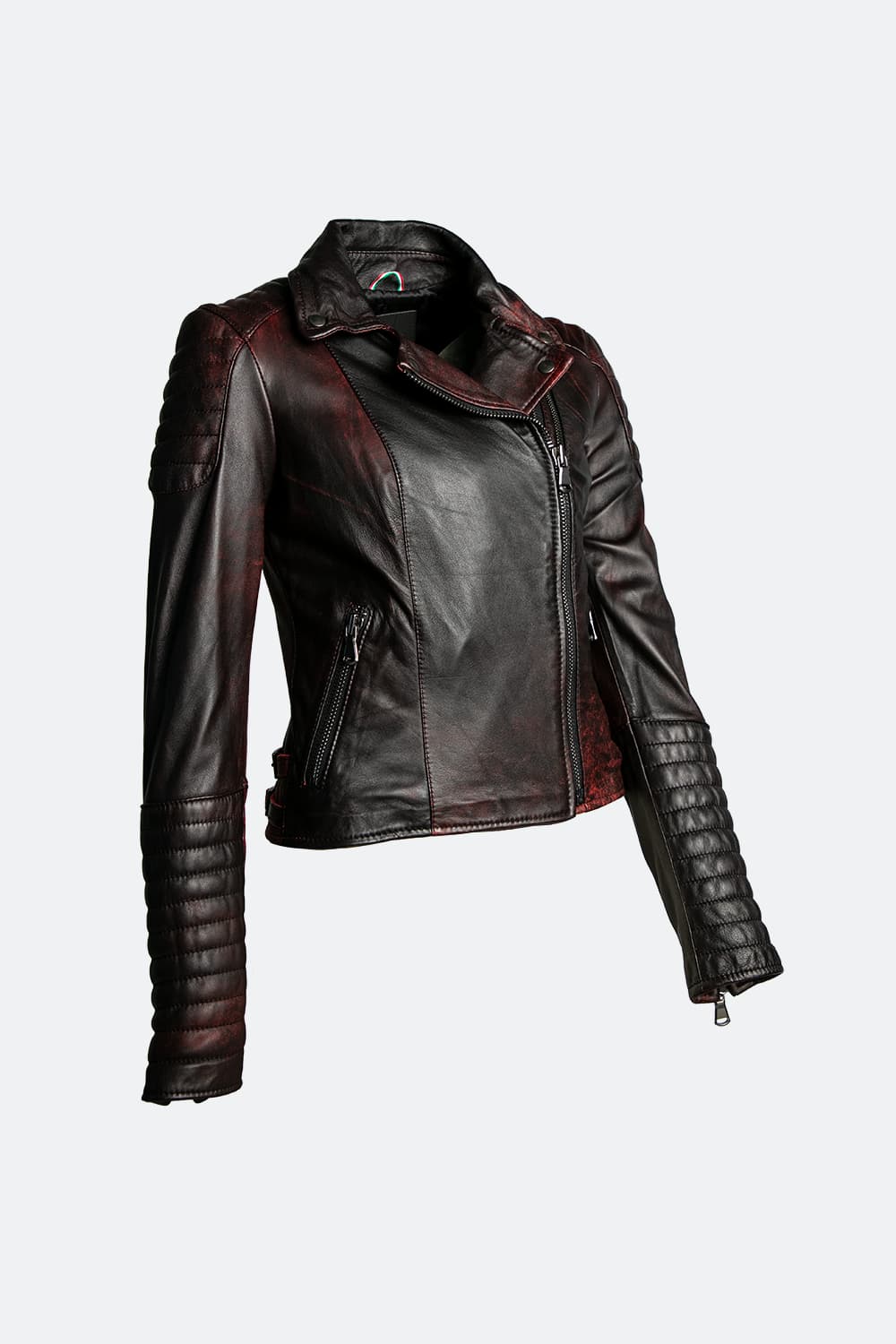 Gaia Bike Flame giacca donna 100% vera pelle Made in Italy - Barone Firenze