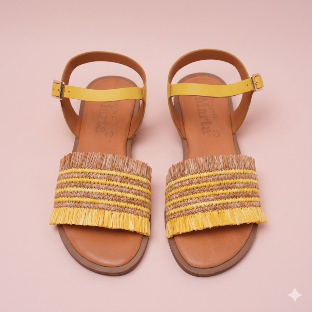 Sandale Jaune Gaia