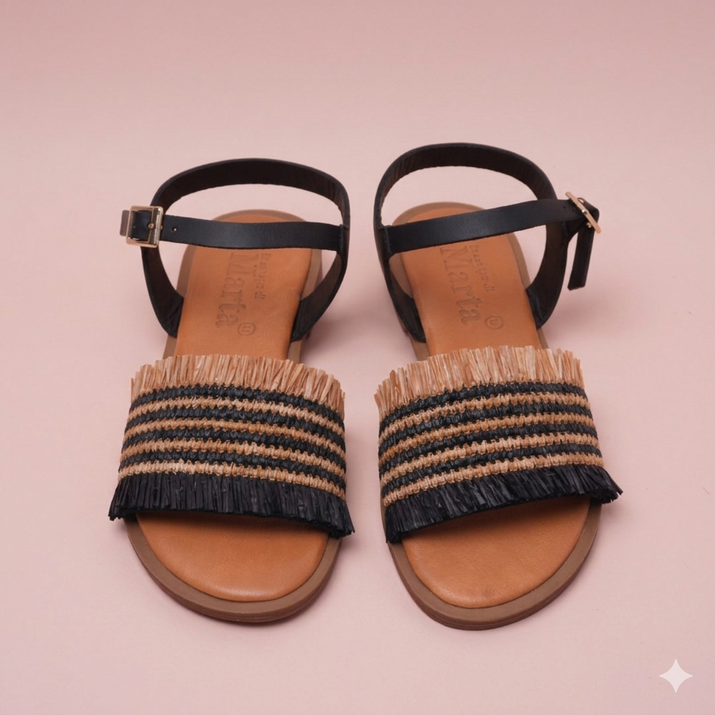 Gaia Black Sandal