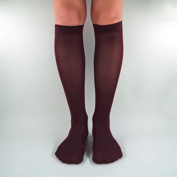 Mercerized Egyptian Cotton Knee-Highs Filoscozia®