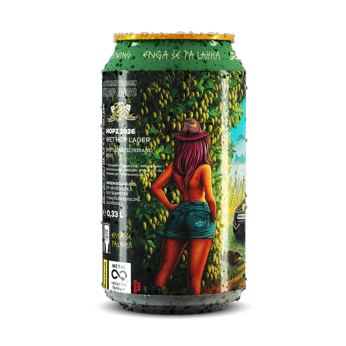 HOPZ 2026 - VLHKÝ CHMELOVÝ LAGER, 5.0% alc.