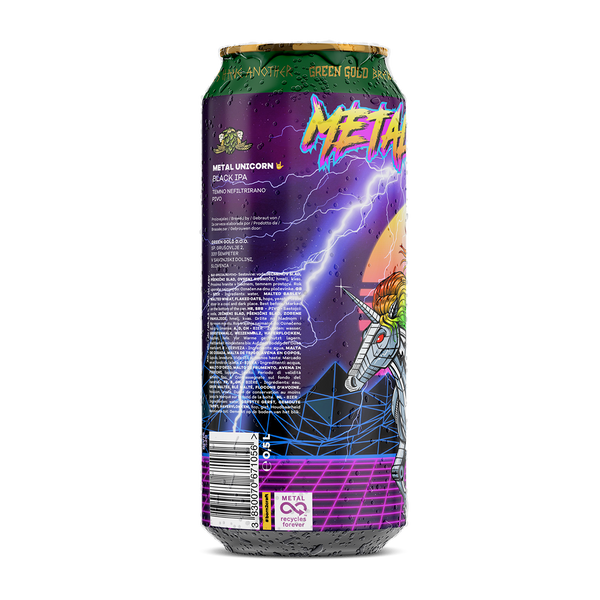 METAL UNICORN - BLACK IPA, 6.8% alc.