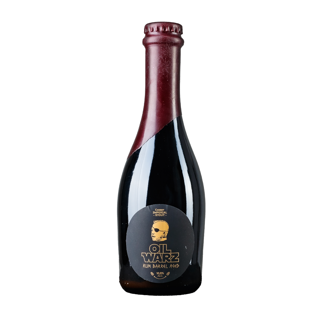 Oil Warz - IMPERIAL STOUT DE CEREZA ENVEJECIDA EN BARRICA DE RON, 10.5% alc.