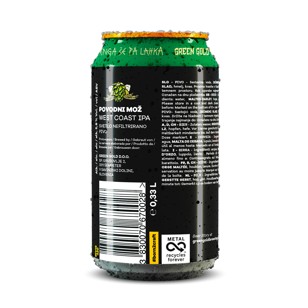 Povodni Mož - West Coast IPA, 5.8% alc.