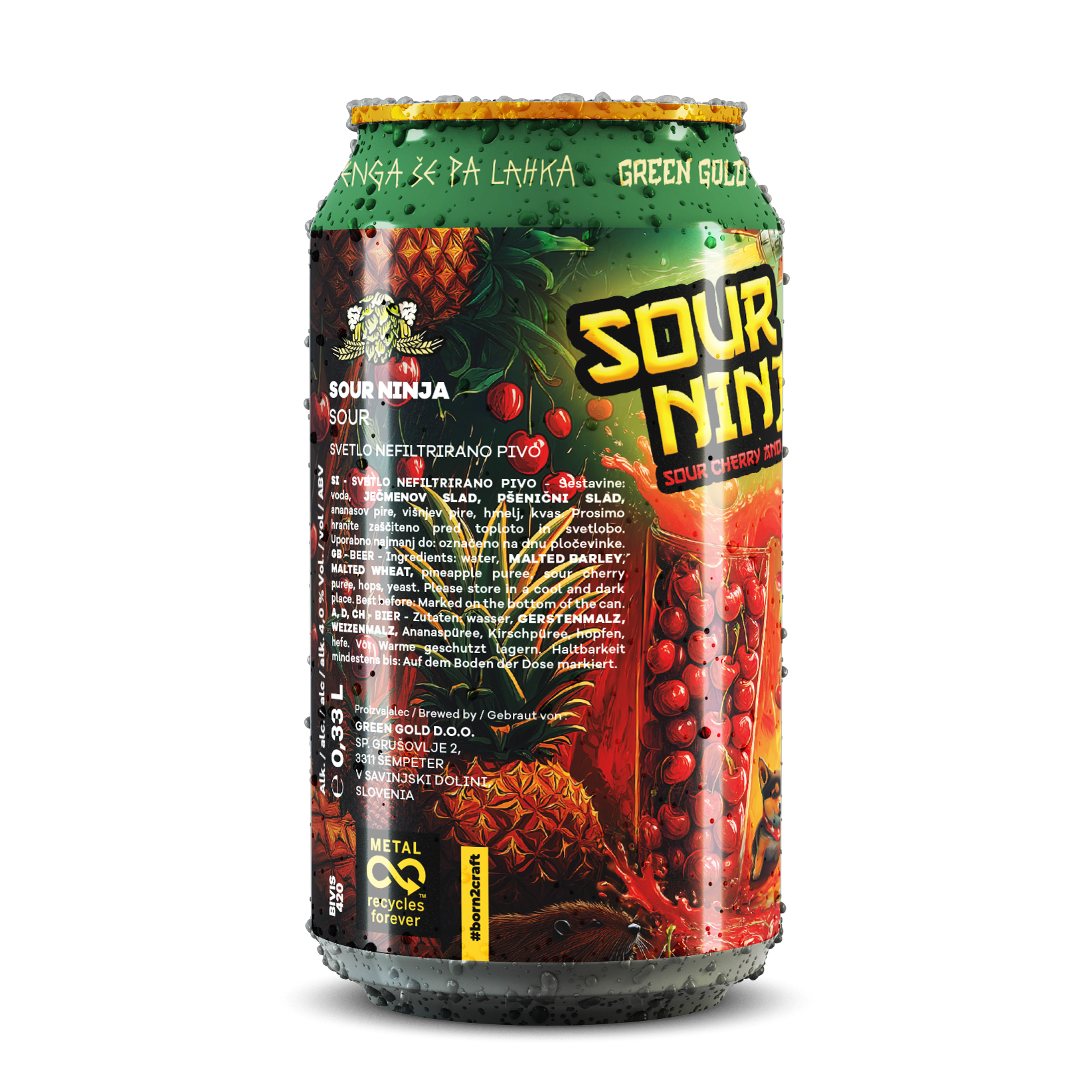SOUR NINJA - BERLINER WEISSE, 4.0% alc.