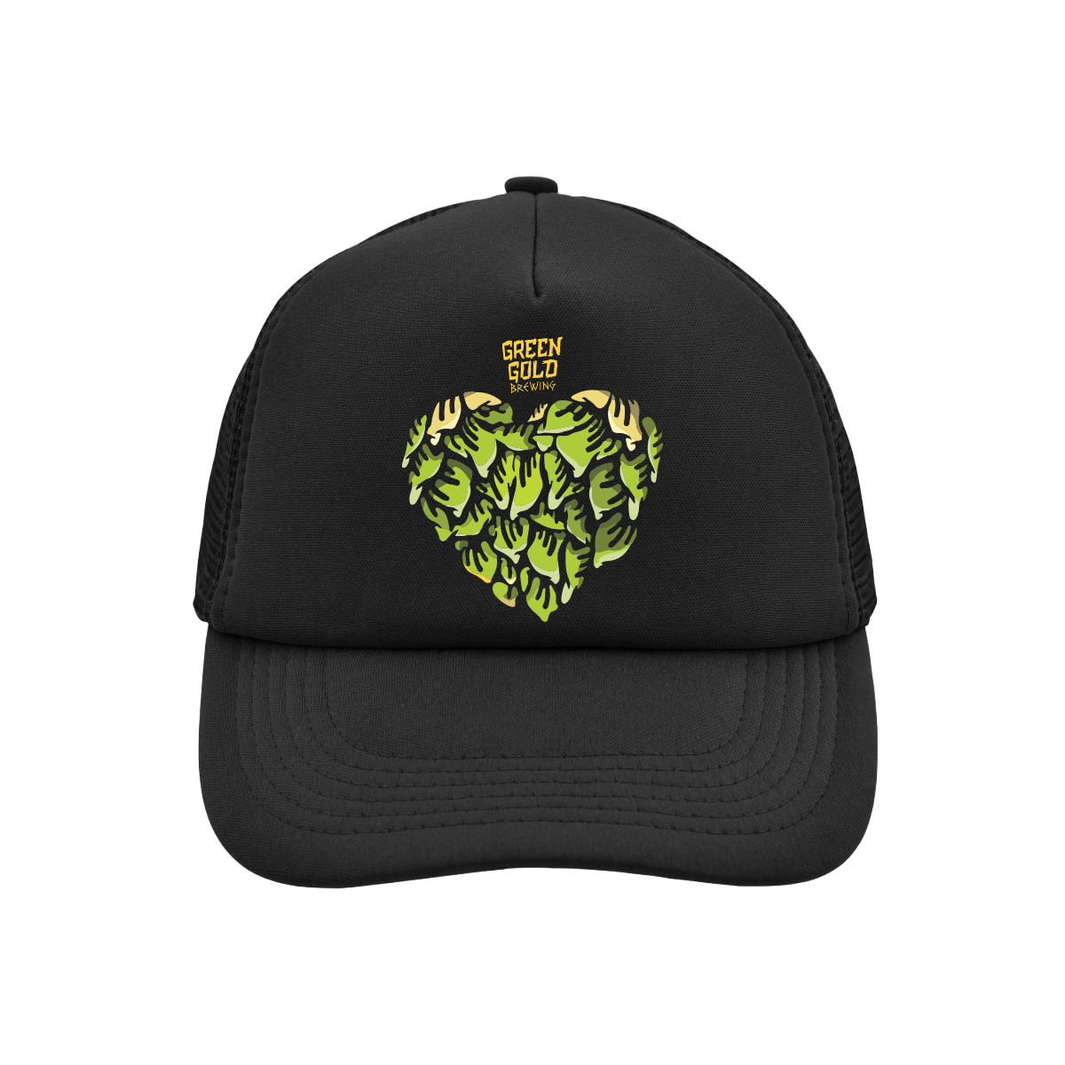 Green Gold Cap - Heart
