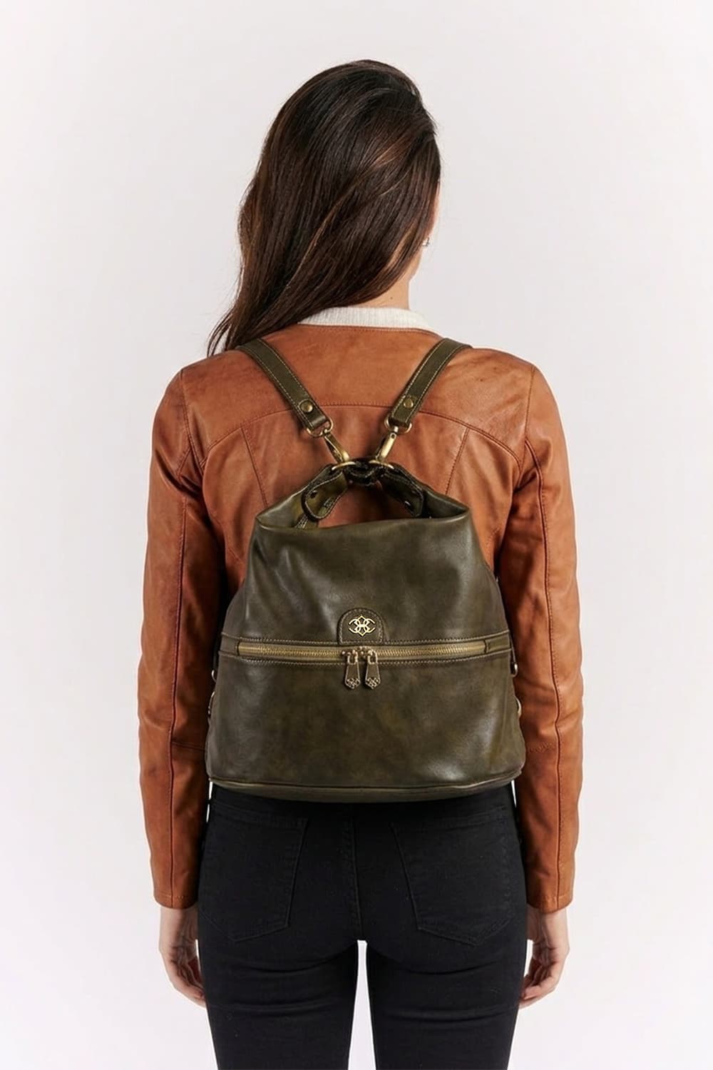 Ghibellina Borsa Zaino 100% vera pelle Made in Italy - Barone Firenze