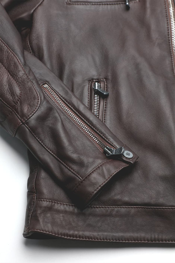 Michele Giacca di Pelle con Impunture 100% vera pelle Made in Italy - Barone Firenze
