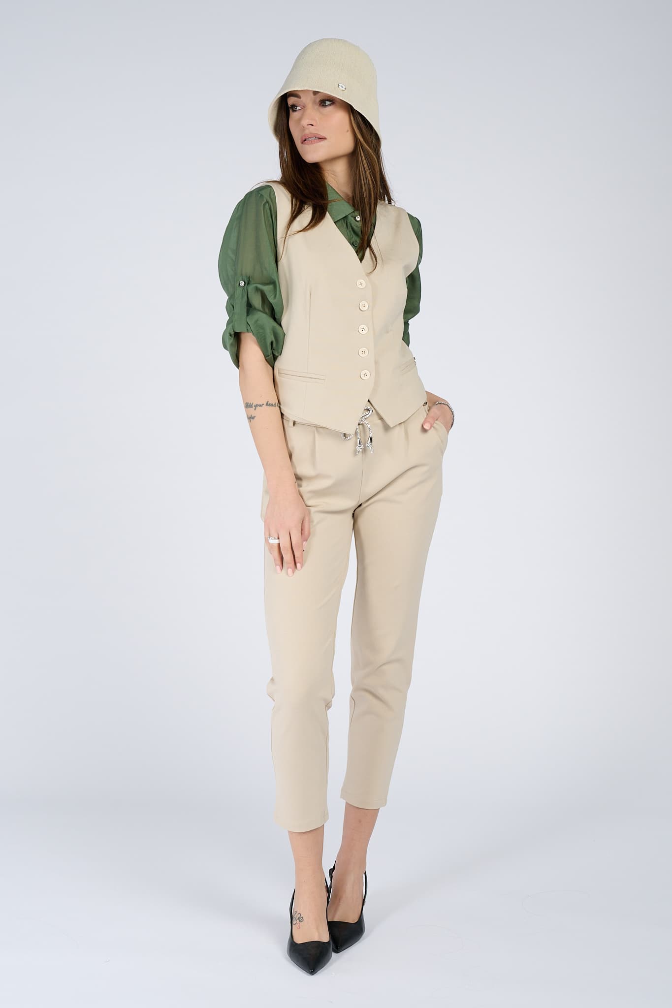 Gilet Star donna e pantalone Shine - Barone Firenze