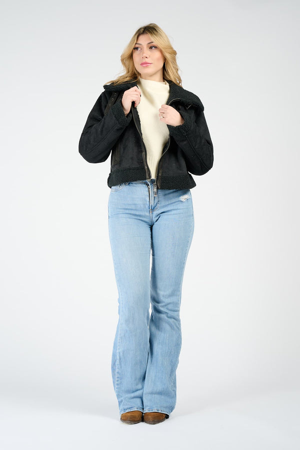 Ginevra Shearling Style Charm giacca donna Made in Italy - Barone Firenze