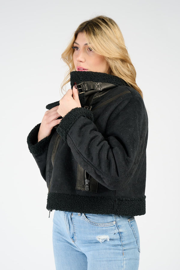 Ginevra Shearling Style Charm giacca donna Made in Italy - Barone Firenze