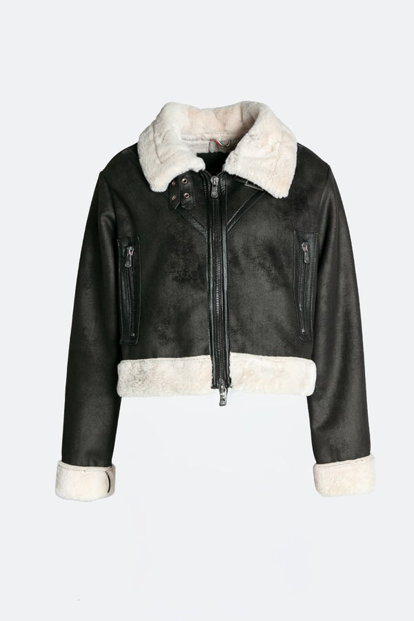 Ginevra Shearling Style Black