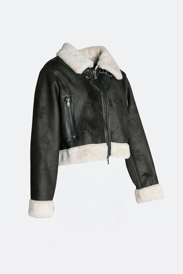 Ginevra Shearling Style Black