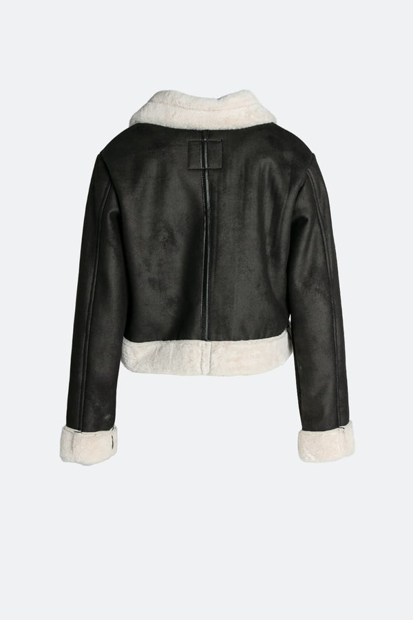 Ginevra Shearling Style Nero - Barone Firenze