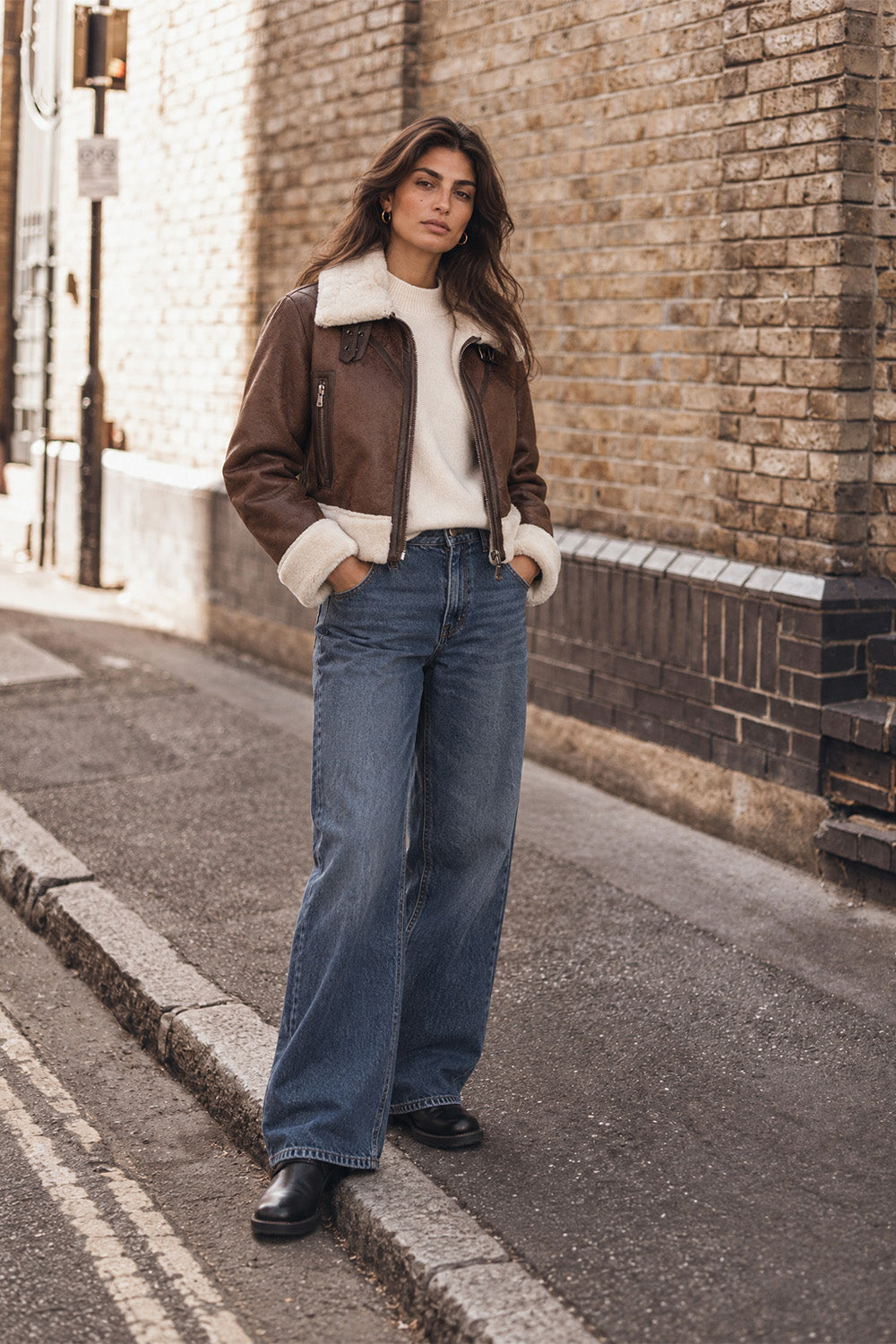 Ginevra Shearling Style giacca donna Made in Italy - Barone Firenze