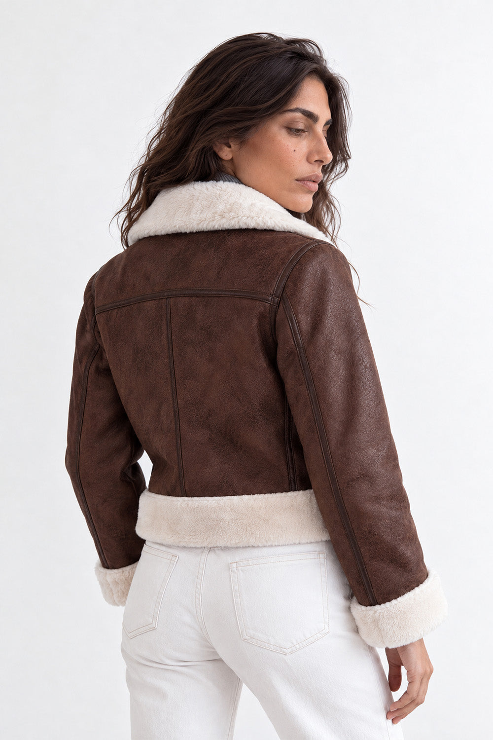 Ginevra Shearling Style giacca donna Made in Italy - Barone Firenze