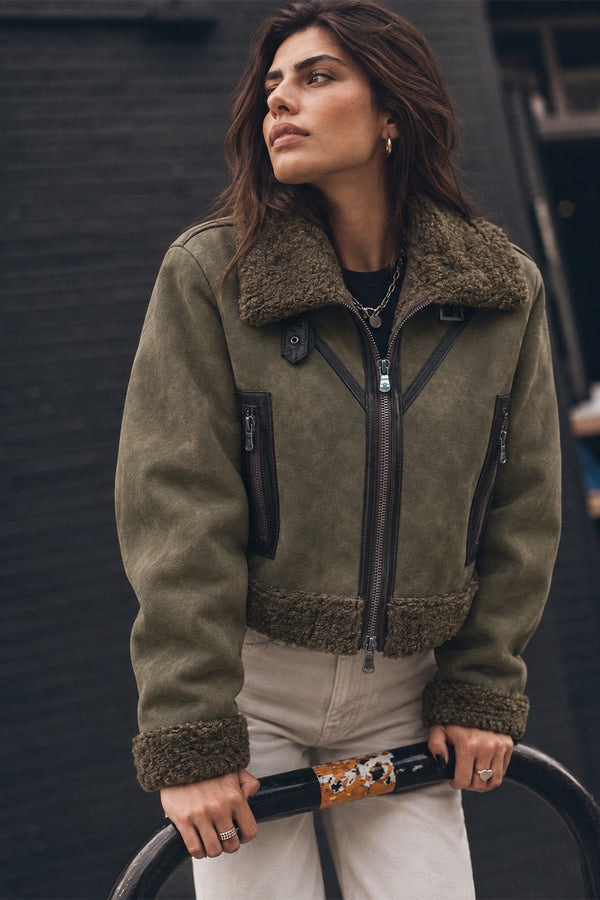 Ginevra Shearling Style Green