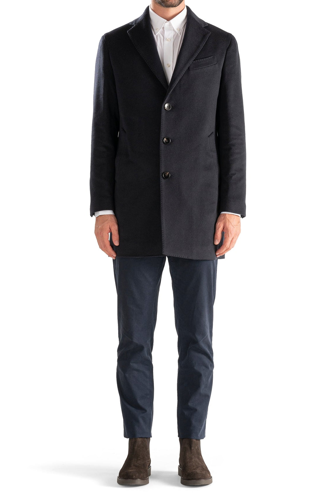 LOCOROTONDO - Navy Wool and Cashmere