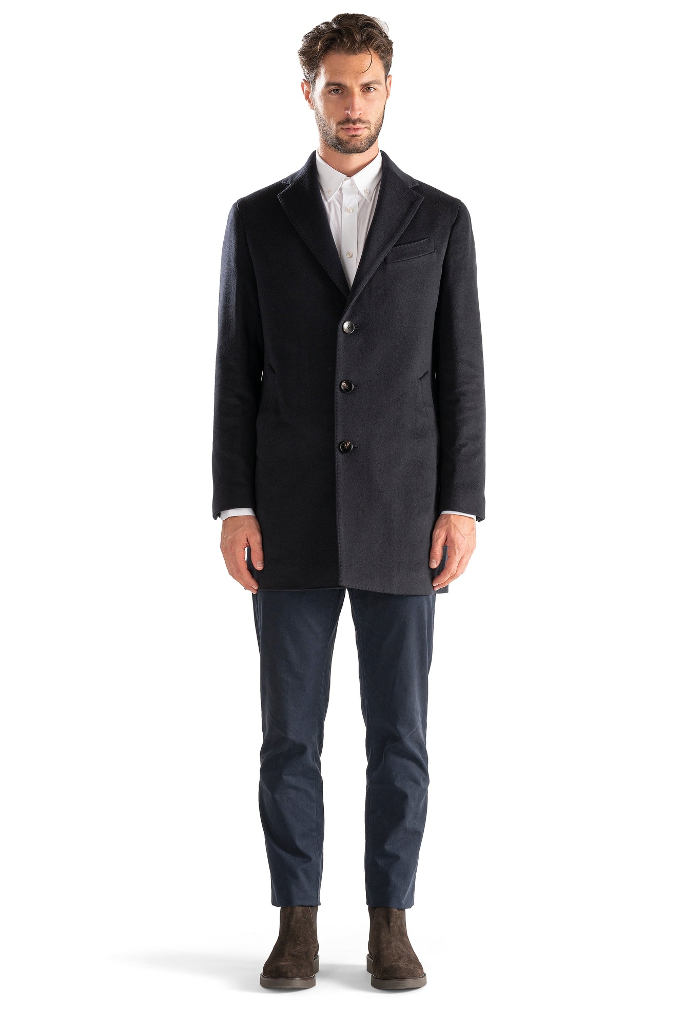 LOCOROTONDO - Navy Wool and Cashmere