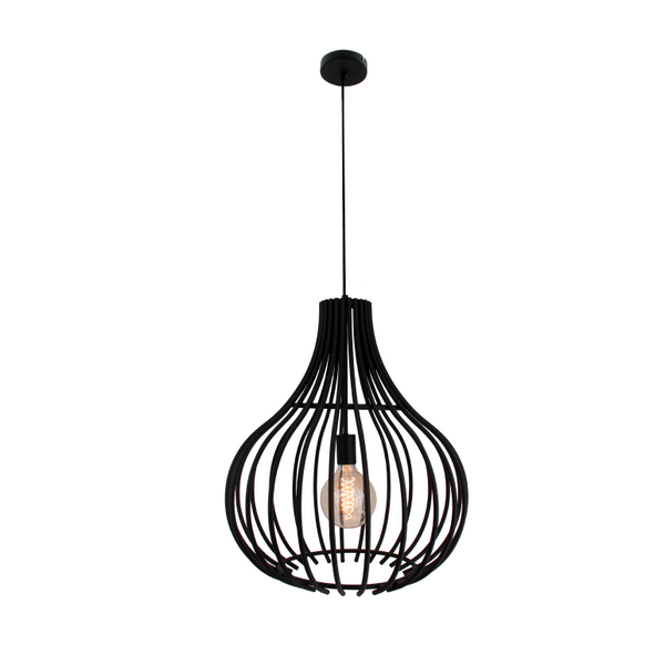 De Goccia hanglamp in zwart voegt een moderne flair toe aan je interieur. Perfect voor boven de eettafel of in de woonkamer.