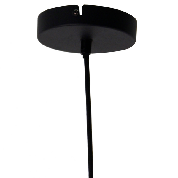 Deze zwarte Goccia hanglamp heeft een modern design en valt elegant op door de verfijnde details.