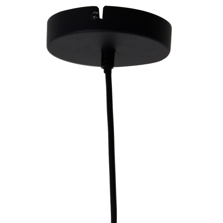 Deze zwarte Goccia hanglamp heeft een modern design en valt elegant op door de verfijnde details.