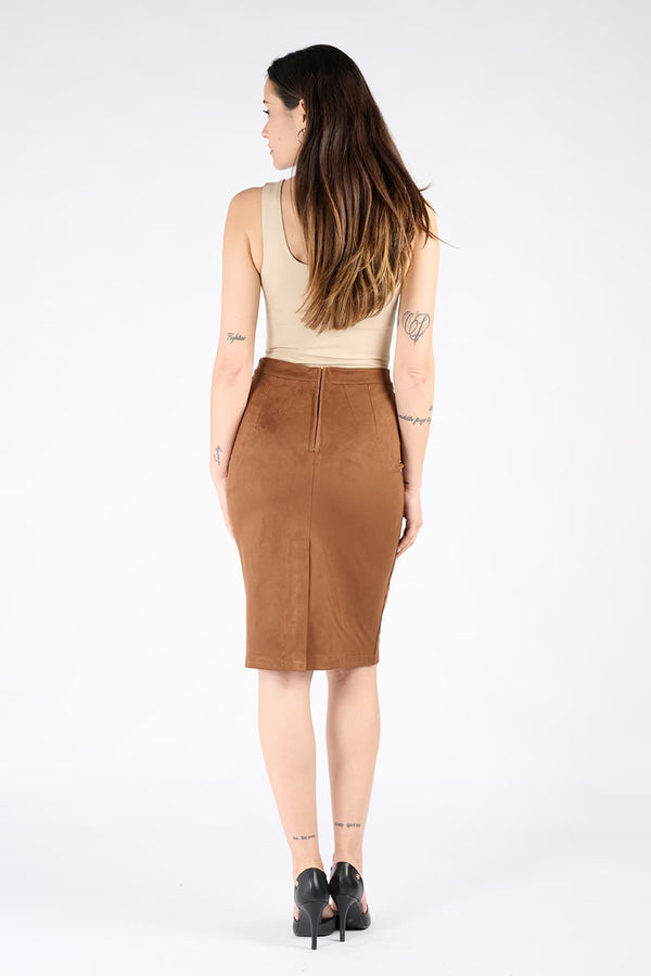 Gonna Alcantara 100% Made in Italy - Barone Firenze