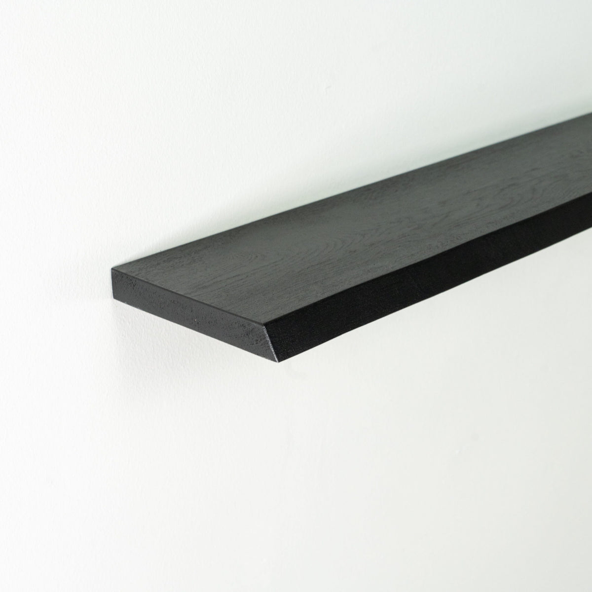 Floating Oak Wall Shelf - Live Edge