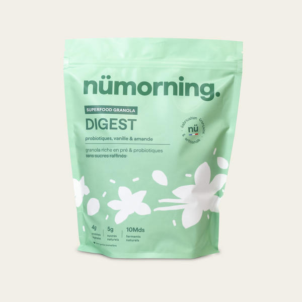 Sachet de granola vanille DIGEST nümorning, en format 1kg